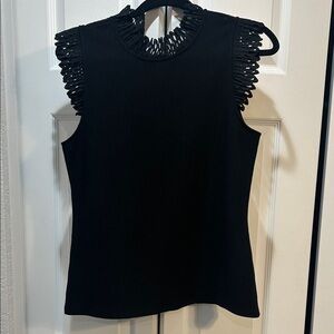 Elegant Black Sleeveless Top from White House Black Market